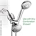 HotelSpa 1126 Universal High Performance Shower Filter with Replaceable 2 Stage KDF/CAG Cartridge, Chrome Finish
