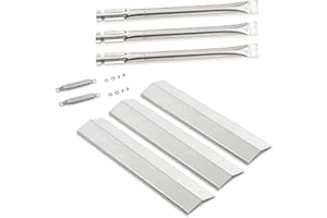 FORYEYC Grill Replacement Parts for Oklahoma Joe's Longhorn Combo 3-Burner Charcoal/Gas Smoker 15202029 12201767 14201767 Grill, 1767054 Heat Tent 1767017 Burner, Crossover Tube for Oklahoma Joe 15202029