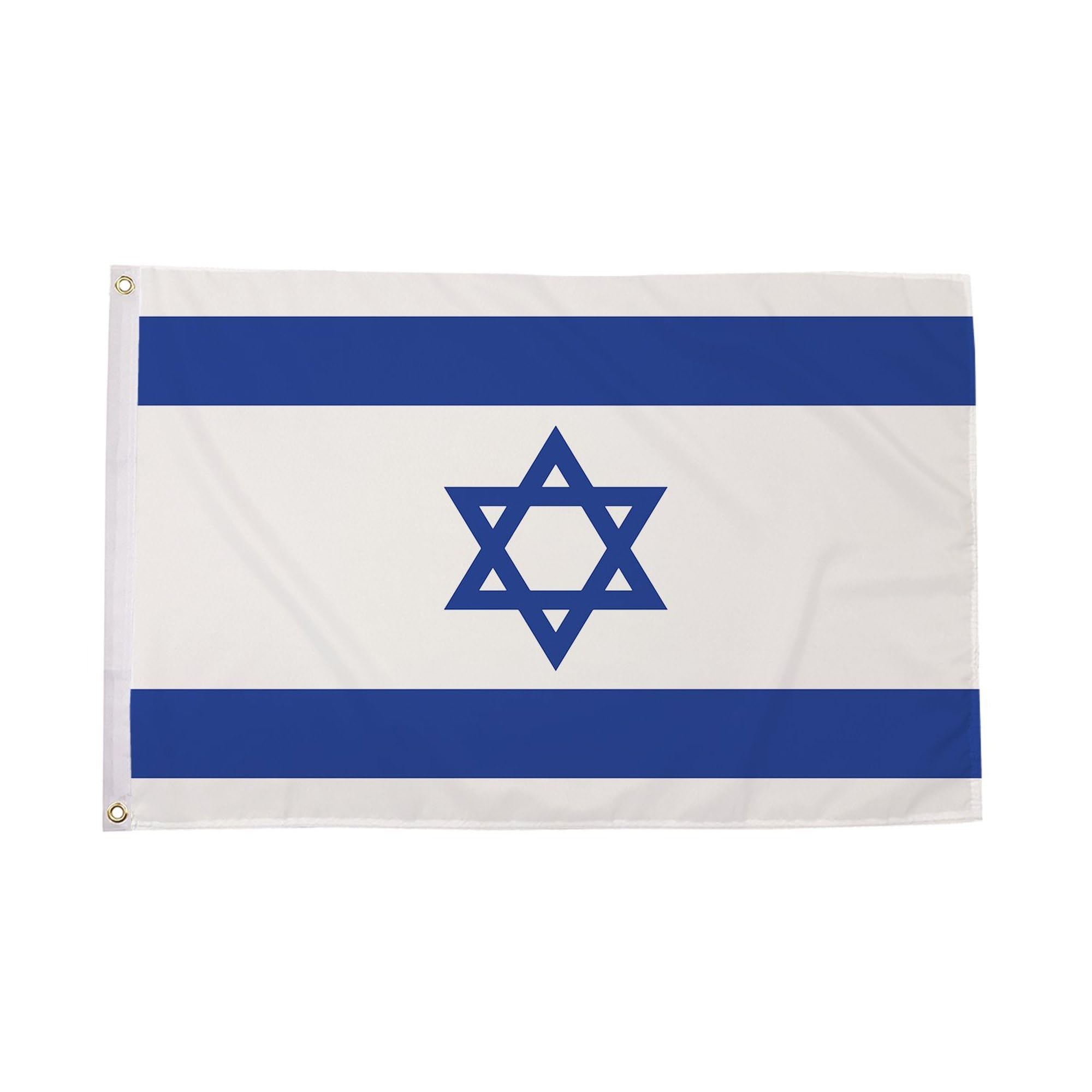 Flagtex Israel Flag 5ft x 3ft National Flag White with Blue Star of David Two Horizontal Stripes Premium Quality Polyester Double Stitched Brass Grommets 150cm x 90cm Indoor Outdoor Banner Display — image 1