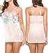 Avidlove Women Babydoll Sexy Lingerie Set Sleepwear Lace Mesh Chemises Outfit