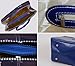 Bundle Monster Womens PU Faux Leather 2 Compartment Magnetic Snap Purse-RYL BLUE