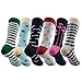 Tutast Colorful Dress Socks for Men - 6 Pairs Fun Patterned Cotton Socks Fashion Comfort Breathable Elastic Mens Socks, Size 10-13