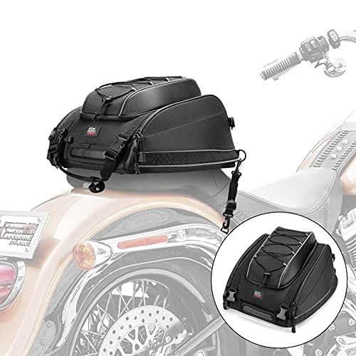 Motorcycle Tail Bags, Seat Luggage Bags, Travel Saddle Bags Compatible
