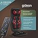 Gideon Luxury Six-Program Fully Customizable Back and Neck Massaging Cushion with Heat/Shiatsu Deep Kneading, Rolling and Vibrating – Massage Sitting Area, Full Back and Neck