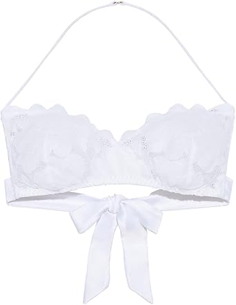 Savage X Fenty Women S Floral Glow Lace Tie Back Bralette At Amazon Women S Clothing Store