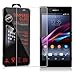 Cadorabo Tempered Glass Compatible with Sony Xperia Z1 in HIGH Transparency - Screen Protection 3D Touch Compatible with 9H Hardness - Bulletproof Display Saver