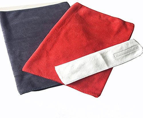 Set of 3 - Get 2 Pack Colorful Microfiber Hair Towel And 1 Elastic White Head Bands