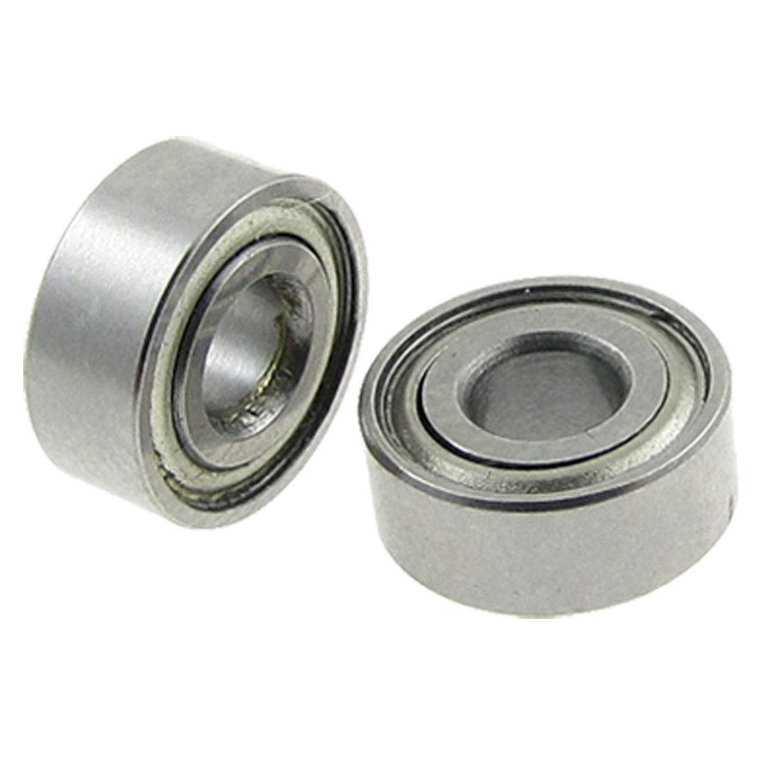 sourcingmap 5 Pcs 4 x 10 x 4mm Miniature Deep Groove Radial Ball Bearings L-1040