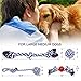 4LegsFriend Rope Toys for Large Dogs & Puppies 4-Pack – Natural Cotton Rubber Tug-of-War Toy Set – Tough Dog Toys for Aggressive Chewers Improve Dental Hygiene – Machine-Washable Dog Rope Toy Ropes