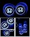 Bearfire Car Logo LED Cup Pad led cup coaster USB Charging Mat Luminescent Cup Pad LED Mat Interior Atmosphere Lamp Decoration Light (Honda)