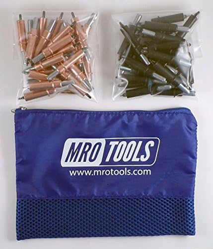 25 1/8 &amp; 25 5/32 Cleco Sheet Metal Fasteners w/ Mesh Carry Bag (K3S50-2)