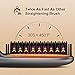 FURIDEN Straightening Brush, Hot Brush Hair Straightener, Double Ionic Hair Straightener Brush, Hair Straightener Brush for Black Women, Cepillo Alisador de Cabello(Grey)