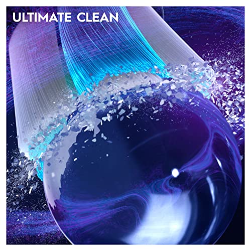 iO Ultimate Clean Testine Spazzolino Elettrico, Confezione da 8 Testine di Ricambio Nere, Rimuove il 100% della Placca, Progettate per il tuo Oral-B iO, Adatto alla Buca delle Lettere