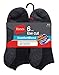 Hanes mens Hanes Men's Max Cushion Low Cut 6-pair Pack, Available in Big & Tall Casual Sock, Black, 12-Jun US