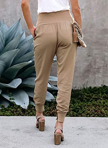 Dokotoo Womens Fashion Casual Drawstring Elastic Waist Cotton Jogging Jogger Pants with Pockets 25 Dokotoo Womens Fashion Casual Drawstring Elastic Waist Cotton Jogging Jogger Pants with Pockets