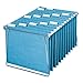 Smead Standard Hanging File Folders, 25 Count, Sky Blue, 1/5-Cut Adjustable Tabs, Letter Size (64068)
