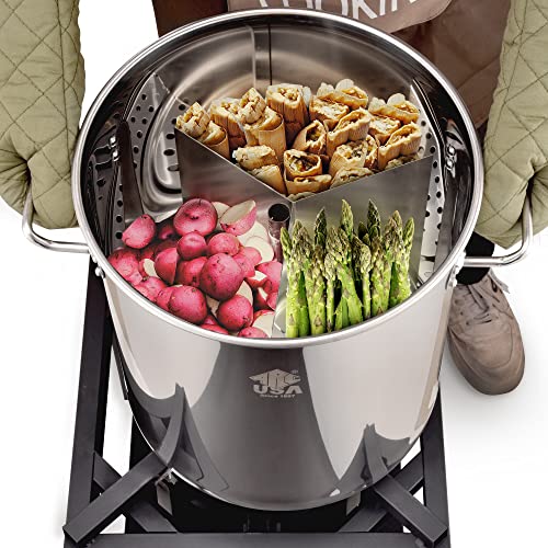 ARC 64QT Large Stainless Steel Stockpot for Seafood Boiler Crawfish