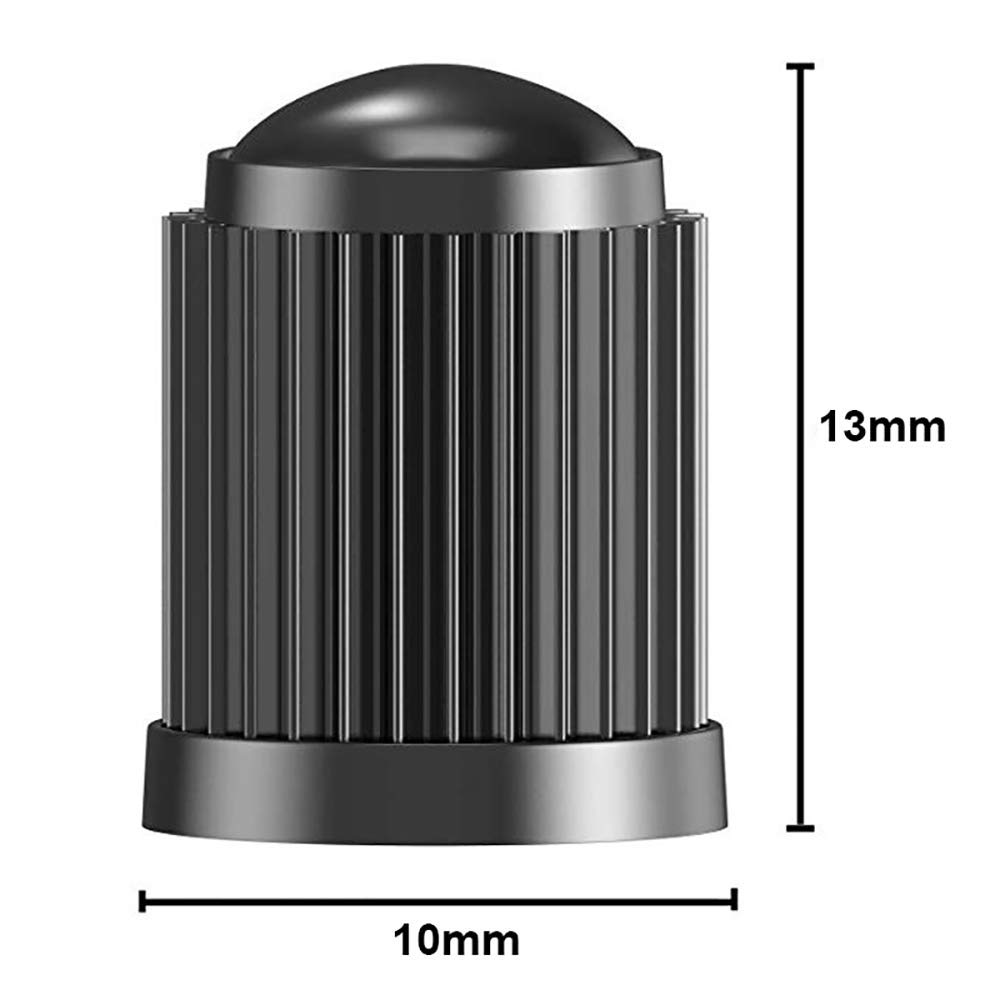 4 Tappi Valvole In Carbonio Look Per Fiat 500 | Cappucci Decorativi Per Pneumatici - Foto 4