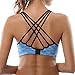 ATTRACO Women's Light Support Sports Bra Cross Back Soft Wireless Tank Top