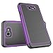 Tekcoo for Galaxy J7 Sky Pro Case/for Galaxy J7 V/J7V/J7 Perx Sturdy Case, [Tmajor] Shock Absorbing [Purple/Black] Rubber Plastic Scratch Resistant Defender Bumper Cover Cases for Samsung J7 2017