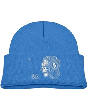 Kids Science Brain Unisex Baby Beanie Cotton Soft Cute Lovely Knit Beanie Hat Cap Black