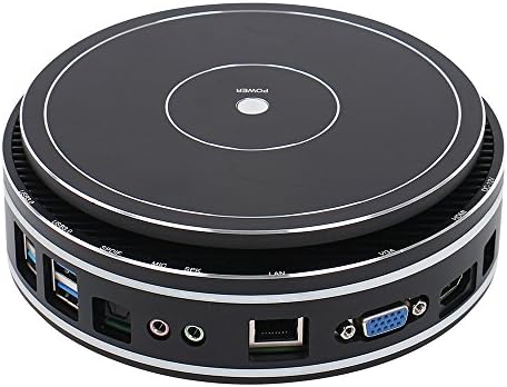 XCY Mini PC X36 3215U Intel Celeron Processor 1.70GHz Fanless Mini Case Support Windows7/8/10/Linux/Ubuntu System,2G RAM and 32G SSD,WI-FI (3215, Black)