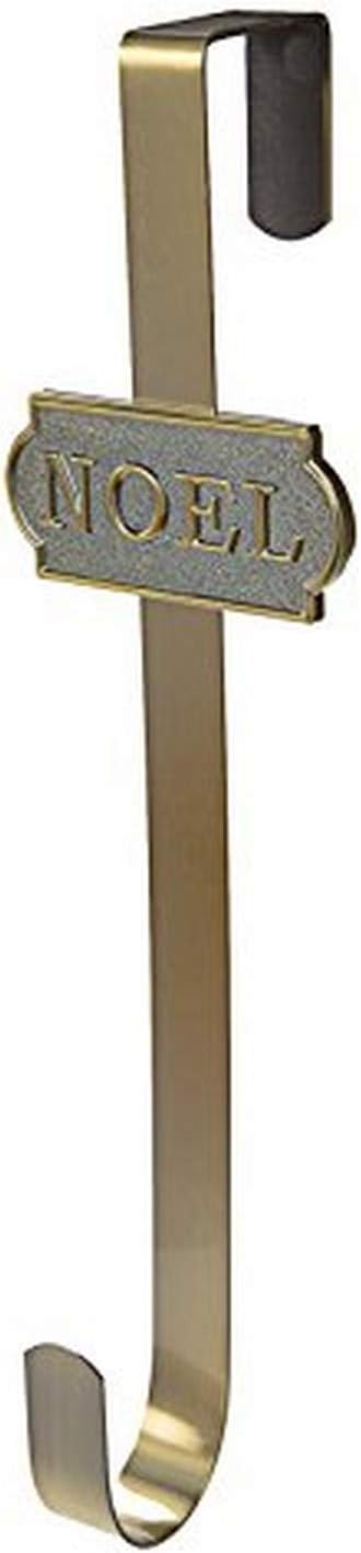Wreath Hangers - Darice Metal Door Noel, 15 inches Wreath Hanger, Bronze
