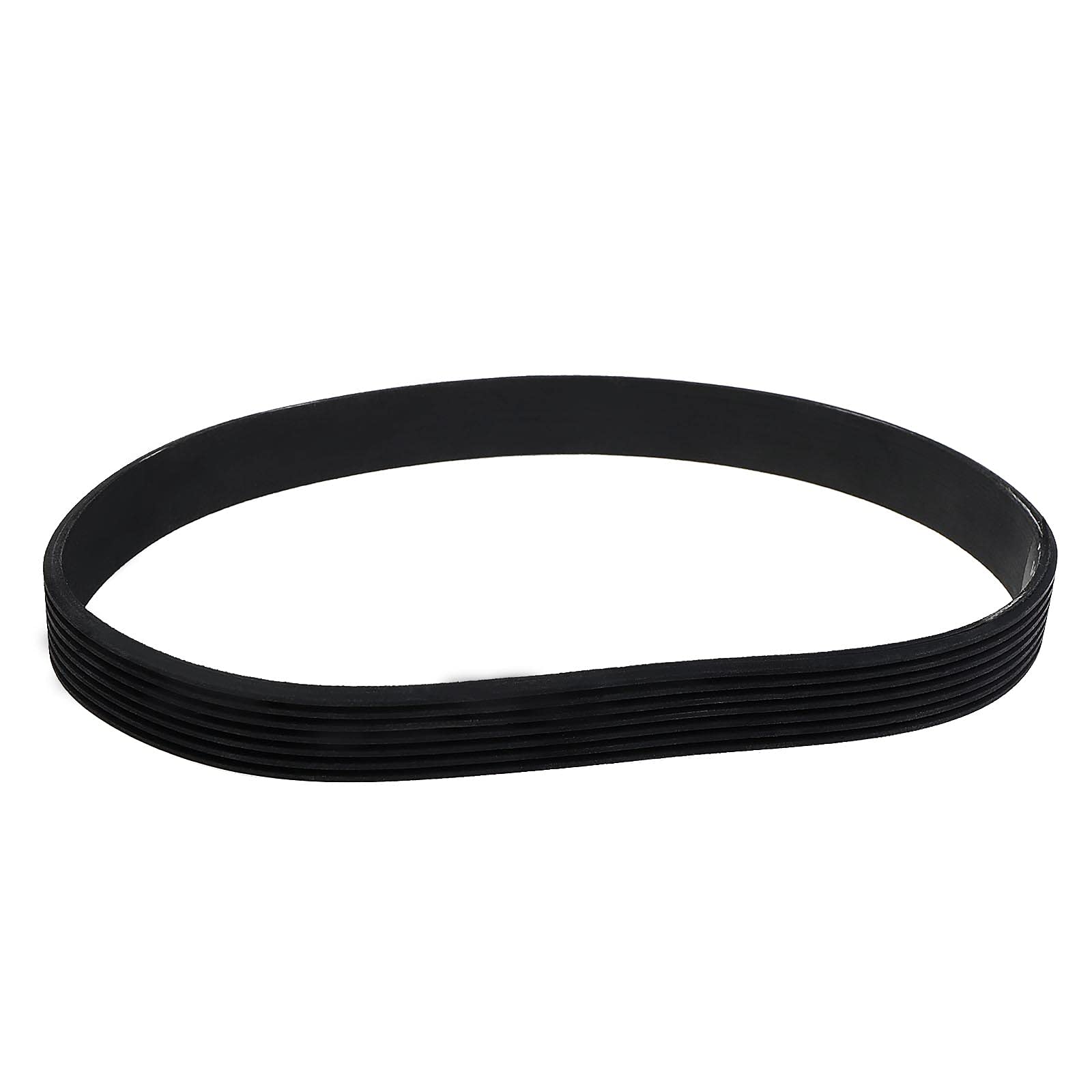 YINETTECH 7PJ437 Mower Drive Belt Rubber Black16.4mm Width 437mm Circumference Closed Loop Timing Belt Compatible with Spear & Jackson S1334ER Lawnmower