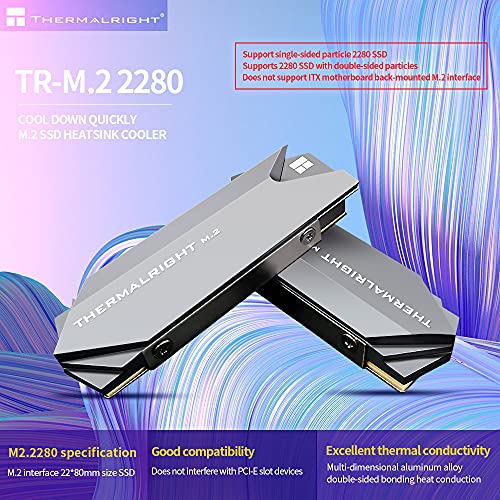 Thermalright M.2 2280 SSD NVME Heatsink Cooler DoubleSided Heat Sink
