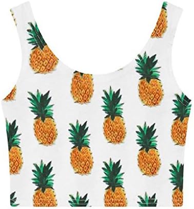 TIMMIYA Teen Girls/Big Girls Digital Print Galaxy/Plant Trees/Animals Slim T Shirt Crop Tops (Pineapple)