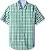 Lacoste Men's Short Sleeve Poplin Check Regular Fit Woven Shirt