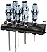 Wera 05032060001 Kraftform Stainless 3334/6 Stainless Steel Slotted/Phillips Screwdriver Set and Rack, 6-Piece,MULTI,Slotted: 6.5x150mm, 3x80mm, 4x100mm, 5.5x125mm. Phillips: PH1x80mm, PH2x100mm