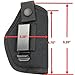 ComfortTac Concealed Carry Holster | Carry Inside The Waistband IWB or Outside The Waistband OWB | Size 2 Fits Glock 42, Sig Sauer P238, P938, Kahr CM40, Taurus 738 and Similar Guns