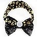 YanJie 5” Large Sequin Bow Soft Metallic Leopard Headband Girls’ Headwear Pack of 6