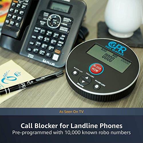 CPR V10000 Landline Phone Call Blocker with Dual Mode Protection. PreLoaded with 10,000 Known