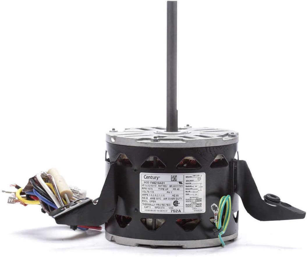 Century Electric Motor 1/4 hp 1075 RPM 4Speed Direct Drive Furnace