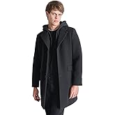 DKNY Men's Water Resistant Wool Cold Weather Casual Jacket