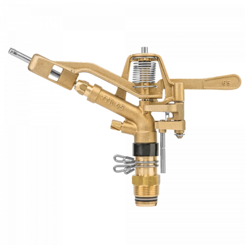 Bradas 0161 Brass Sprinkler 50 m AG 1 Inch Circular Sprinkler Lawn Sprinkler Impulse Sprinkler Full Circle Sprinkler
