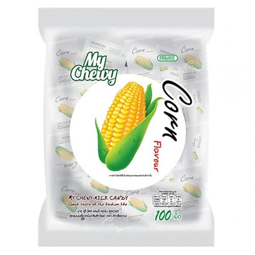 My Chewy Milk Candy, CORN FLAVOUR, Soft Chewy Candy 100 tablet, Size ...