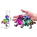 Aneco 15 Pack Flip Sequin Key Chain Flamingo Shape Party Favors Key Ring Hanging Key Chain Decoration for Party Supplies, 5 Colors