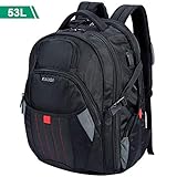KALIDI Travel Gaming Laptop Backpack 18.4 Inch with USB Charge Port
