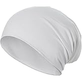 JarseHera Cotton Slouchy Beanie for Men Women Chemo Headwear Soft Sleep Caps Skull Cap Hats