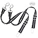 UNIPETTY Dog Seat Belt, Retractable Nlyon Car Leash for Pet Dog Cat, Pet Safety Leads Vehicle Seatbelt, Black-2 Pack