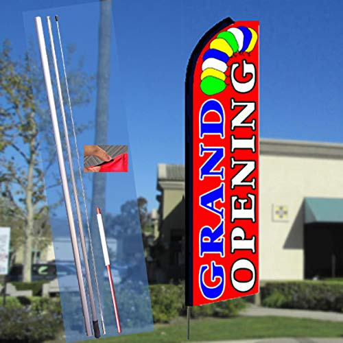 Business Signs Grand Opening Banner Flag And Pole Only Advertising