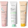 Boka Fluoride Free Toothpaste Nano Hydroxyapatite, Helps Remineralize, Appropriate for Sensitive Teeth, Whitening - for Adult, Kids Oral Care - Ela Mint, Orange Cream, Watermelon Mint Flavor, 3pk