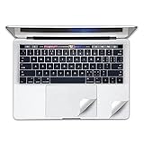 FORITO Palm Rest Cover Skin with Trackpad Protector for 2017 or 2016 Released 15 Inch MacBook Pro Model A1707 with Touch Bar (Silver)