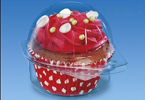 1000 pcs Plastic Disposable Clear Box - Ice Cream Muffin Cupcake Food - 2200