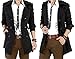 Men's Slim Double Breasted Trench Coat Belted Long Jacket Overcoat Outwear
