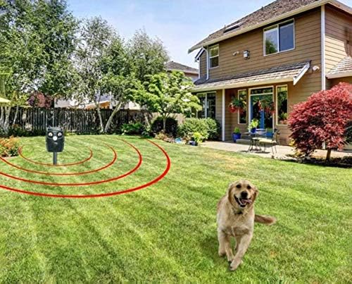 返品送料無料 太陽の超音波害虫のリペラ 超音波 猫のためのリペラー害虫モーションセンサー 犬 リス モグラ ラットを用いた屋外防水動物のリペラ 国内発送抜群