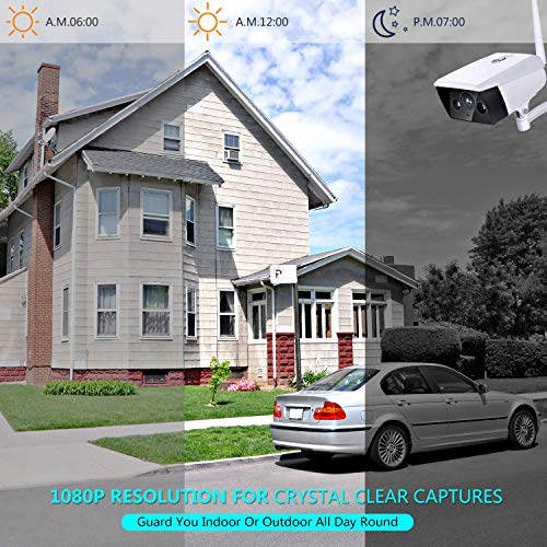 Outdoor Security Camera Wireless IP Camera KAMTRON 1080P 2.4G WiFi IP66 Waterproof Night